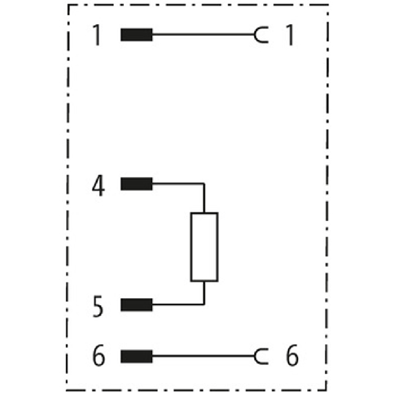 Adaptateur M12-M12 6 pôles pour Cube67+ pour alim. de l'actionneur-Lire la description