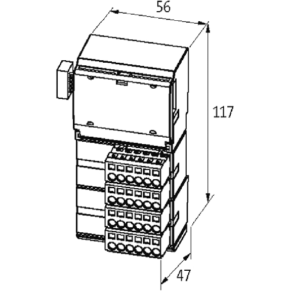 Cube20 Module 4 entrées pour thermocouple, AI4 - (E) 4x M12 (TH) Cube20 Module 4 entrées pour thermocouple, AI4 - (E) 4x M12 (TH)-Lire la description
