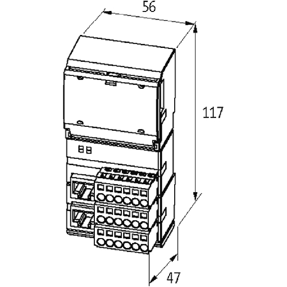 Cube20 Tête de station Ethernet/IP, 8 entrées TOR BN-DP DI8-Lire la description