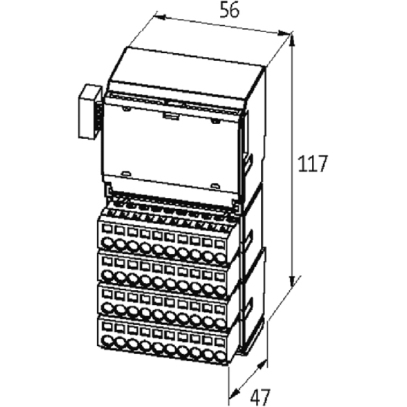 Cube20 Module d'entrées, IP20, DI16/DO16 - (E)-Lire la description