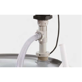 Pompe chimique  BASIC pour IBC - Moteur 520 W, canne d'aspiration et pistolet son flexible-Lire la description