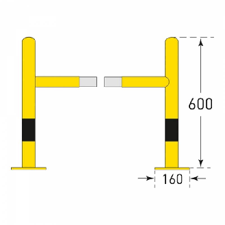 Protection pour poteaux 600x720x720 mm-Lire la description