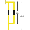 Arceau de protection de gaines (H x L x P) 1.000 x 350 x 300 mm