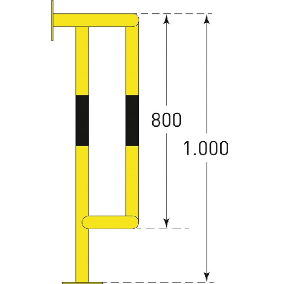 Arceau de protection de gaines (H x L x P) 1.000 x 350 x 300 mm Arceau de protection de gaines (H x L x P) 1.000 x 350 x 300 mm-Lire la description