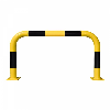 Arceau de protection 600x1000 Jaune, bandes noires, avec platine