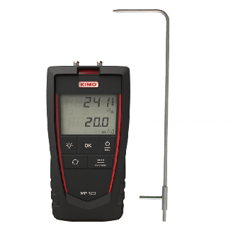 Anémo-Manomètre portable (0 à ± 1000 Pa et 2 à 40 m/s)-Lire la description