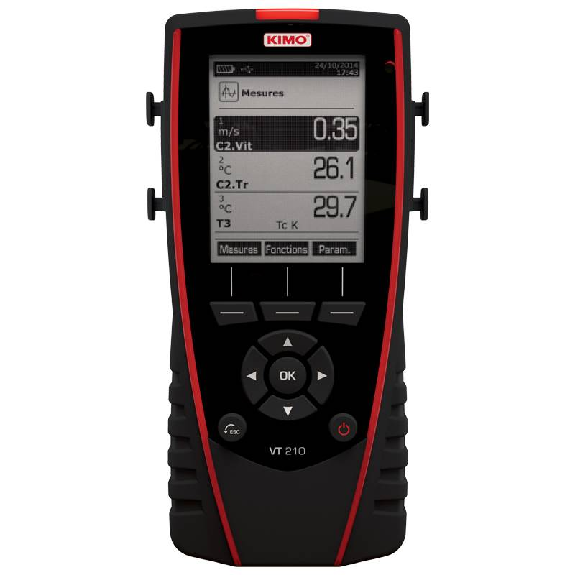 Thermo-Anémomètre fil chaud télescopique (0,15...30 m/s, 0...50°C) Thermo-Anémomètre fil chaud télescopique (0,15...30 m/s, 0...50°C)-Lire la description