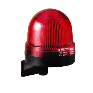 Feu à éclats WM 24VDC ROUGE IP65 Ø75mm NOIR-Lire la description