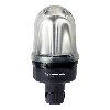 Feu tournant DEL RM 115-230VAC TRANSPARENT IP65 Ø98mm NOIR