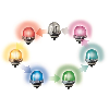 Feu permanent DEL EM 24VDC MULTICOLORE IP65 Ø75mm