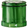 Élément feu permanent DEL 24VAC/DC VERT IP65 Ø70mm VERT