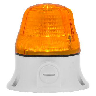 Feu MICROLAMP XENON ORANGE V12/24DAC IP54 Ø77mm GRIS-Lire la description