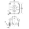 Feu à éclats double DEL BWM 24VDC BLEU IP66,IP67 NOIR