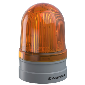 Midi TwinLIGHT 12-24VAC/DC ORANGE IP66 Ø85mm GRIS-Lire la description