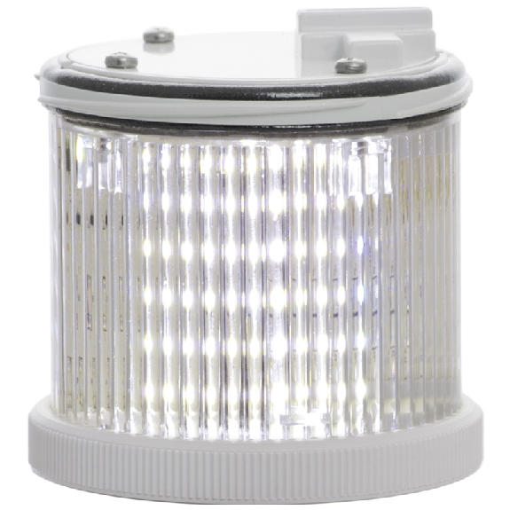 Feu TWS LED TRANSPARENT S CO V24DAC IP66 Ø75mm GRIS-Lire la description