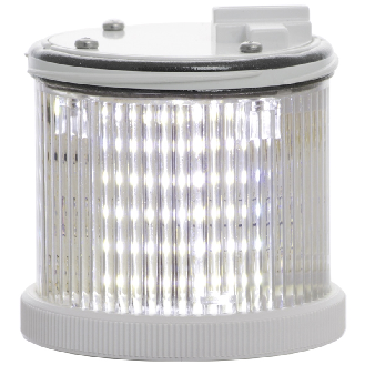 Feu TWS LED TRANSPARENT S CO V24DAC IP66 Ø75mm GRIS-Lire la description