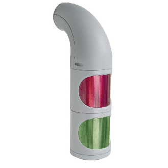 Feu EVS LED BM 115-230VAC ROUGE IP65 Ø142mm NOIR-Lire la description