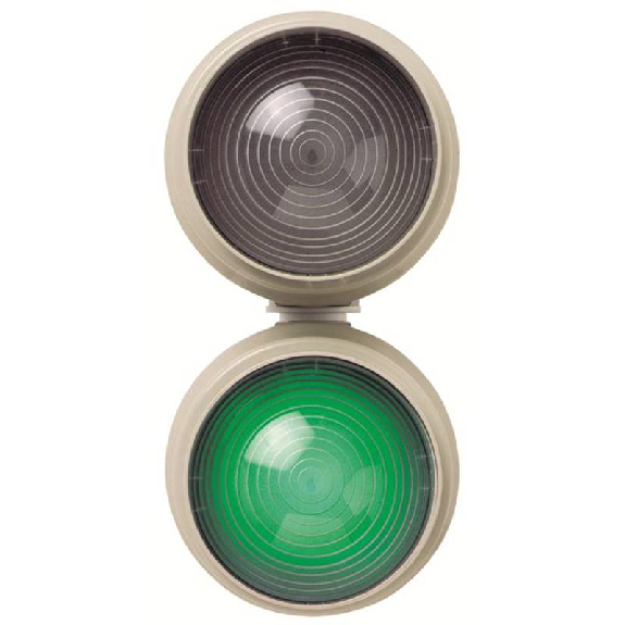 Feu permanent DEL 230VAC ORANGE Ø150mm IP65 GRIS-Lire la description