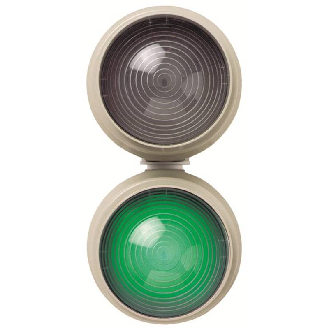 Feu permanent DEL 230VAC ORANGE Ø150mm IP65 GRIS-Lire la description