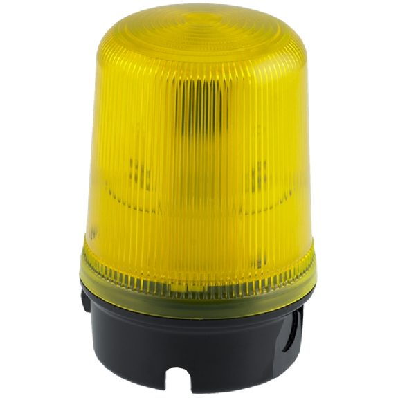 Feu LED multimodes 230Vac Orange 150xø100mm IP65-Lire la description