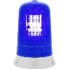 Feu tournant ROTALLAM S FIXE/FLASH BLEU V24/240AC IP65 GRIS