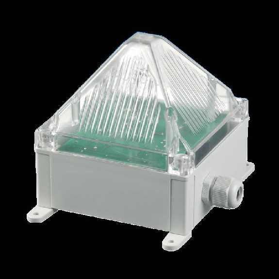Feu flash Quadro 13J 230Vac optique Transparent IP66/67 Feu flash Quadro 13J 230Vac optique Transparent IP66/67-Lire la description