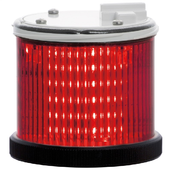 Feu TWS LED ROUGE S CO V24DAC IP66 Ø75mm NOIR-Lire la description