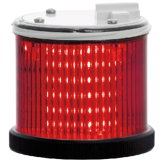 Feu TWS LED ROUGE S CO V24DAC IP66 Ø75mm NOIR-Lire la description