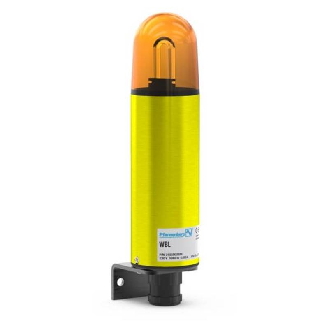 Feu flash 5J 24Vac optique Orange IP54 Ø65mm-Lire la description