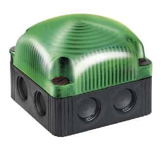 Feu permanent DEL BWM 12VDC VERT IP66,IP67 NOIR-Lire la description