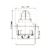 Feu flash LED multimodes 160 cd 24 à 48Vcc 110mA transp. IP66 IP67