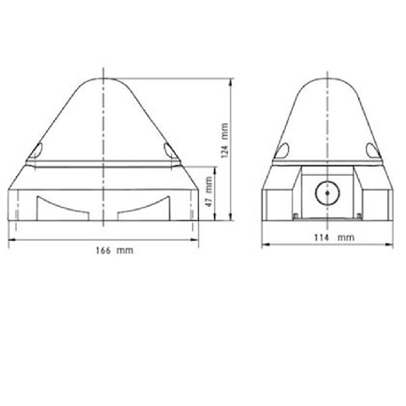 Feu flash 10J pyramidal 230Vac Jaune IP66 Feu flash 10J pyramidal 230Vac Jaune IP66-Lire la description