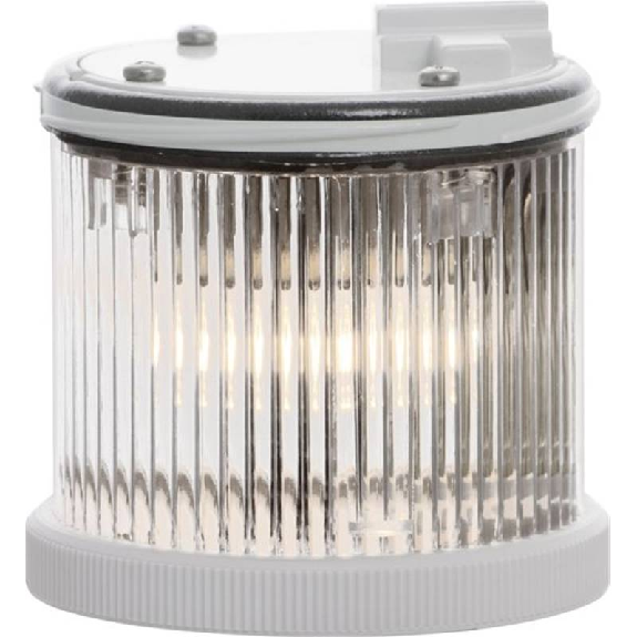 Feu TWS FIXE TRANSPARENT V12/240DAC IP66 Ø75mm GRIS-Lire la description