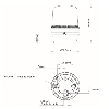Feu LED fond plat 230Vac Rouge 80xø60mm IP65