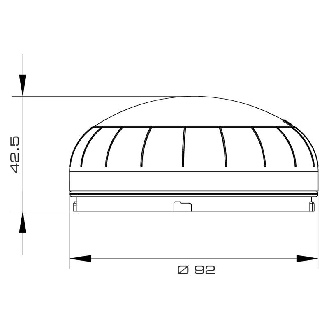 Feu à leds XLF S DIRECTIONAL VERT allCLEAR IP65 Ø92mm-Lire la description