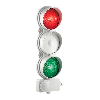 Feu bicolore à Leds SMFR12 LED RG V24DAC IP65 GRIS
