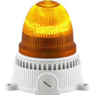 Feu OVOLUX LED ORANGE M V12/24DAC IP65 Ø105mm GRIS-Lire la description