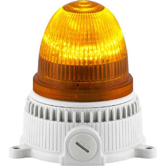 Feu OVOLUX LED ORANGE M V12/24DAC IP65 Ø105mm GRIS-Lire la description