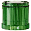 Élément feu à éclats 2J 230VAC VERT IP65 Ø70mm VERT