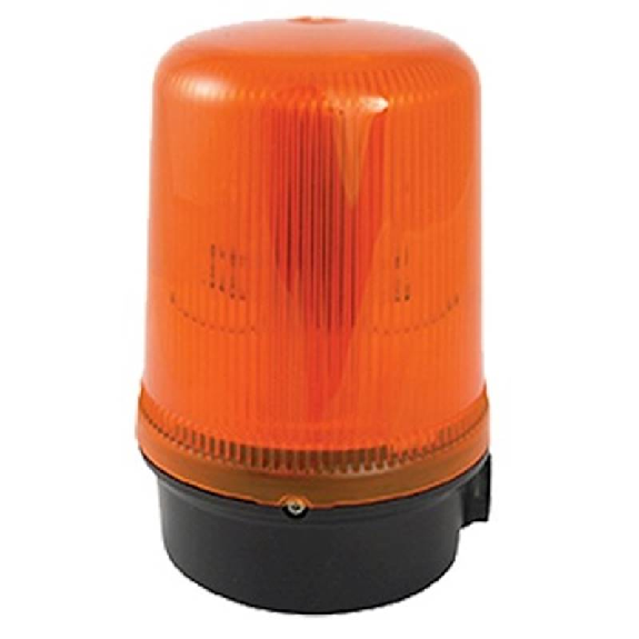 Feu flash cadence variable 15J 24Vdc Orange 220xø140mm IP65 Feu flash cadence variable 15J 24Vdc Orange 220xø140mm IP65-Lire la description