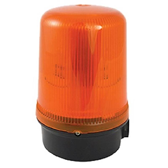 Feu flash cadence variable 15J 24Vdc Orange 220xø140mm IP65-Lire la description