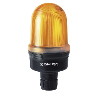 Feu à éclats RM 230VAC ORANGE IP65 Ø98mm NOIR-Lire la description