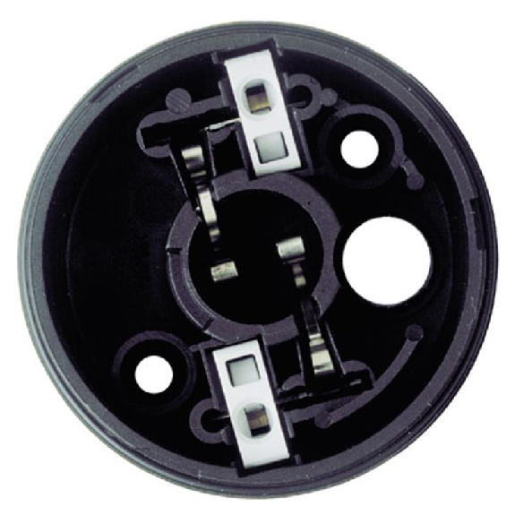 Feu permanent DEL WM 230VAC VERT Ø58mm IP65 NOIR-Lire la description