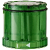 Élément feu clignotant DEL 24VAC/DC VERT IP65 Ø70mm VERT