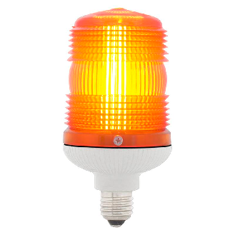 Feu MINIFLASH FIXE/FLASH ORANGE E V24/240AC IP54 GRIS-Lire la description