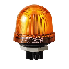 Feu permanent DEL EM 115VAC ORANGE IP65 Ø75mm NOIR