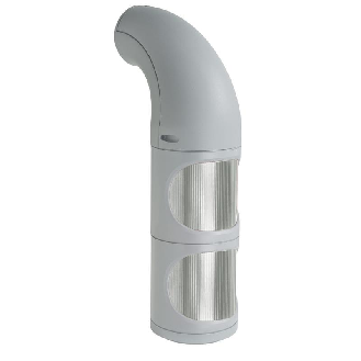 Feu permanent DEL-CL WM 115-230VAC VERT/ROUGE IP65,IP69K Ø60mm GRIS-Lire la description