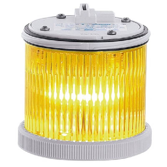 Feu TWS XENON JAUNE V24DC IP66 Ø75mm GRIS-Lire la description