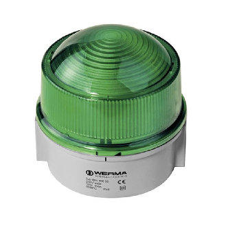 Feu permanent 12-240V VERT IP65 Ø150mm GRIS-Lire la description