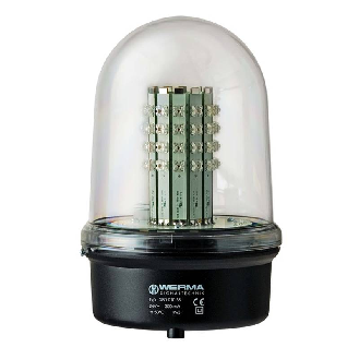 Feu d'obstacle DEL BM 12-50VDC ROUGE AVIATION IP65 Ø142mm NOIR-Lire la description